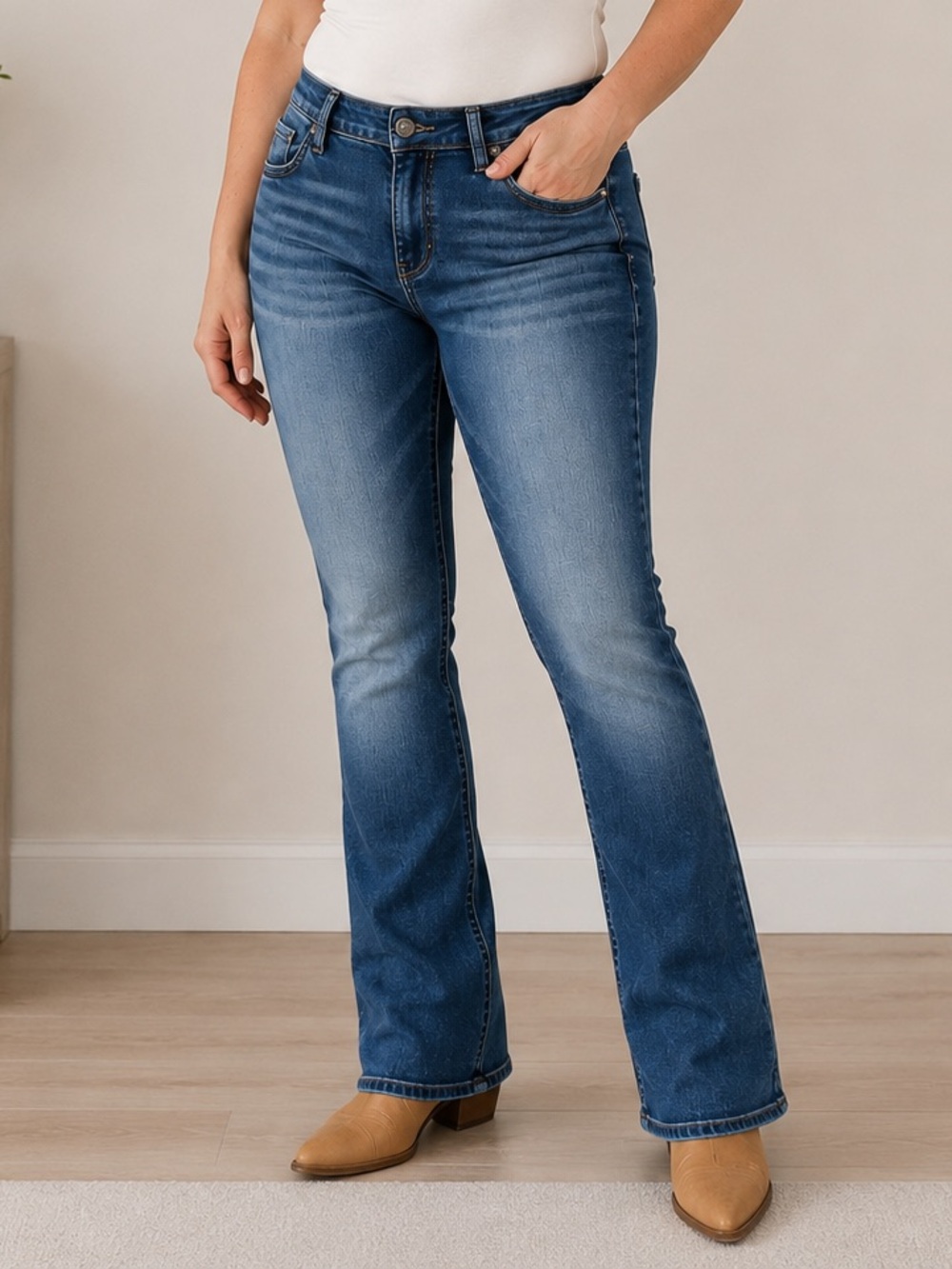 Silver Jeans Suki Slim Bootcut Jeans Women 36x33 Stretch Western Y2K Blue